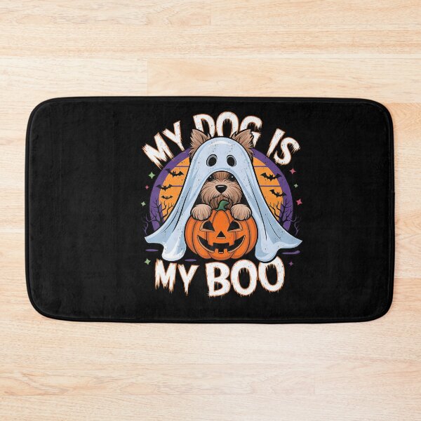 Item preview, Retro My Dog Is My Boo Halloween Ghost designed and sold by Teansnack.