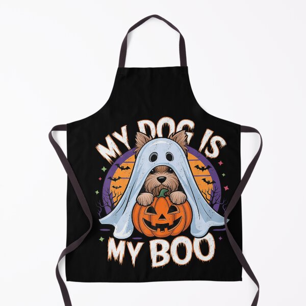 Item preview, Retro My Dog Is My Boo Halloween Ghost designed and sold by Teansnack.