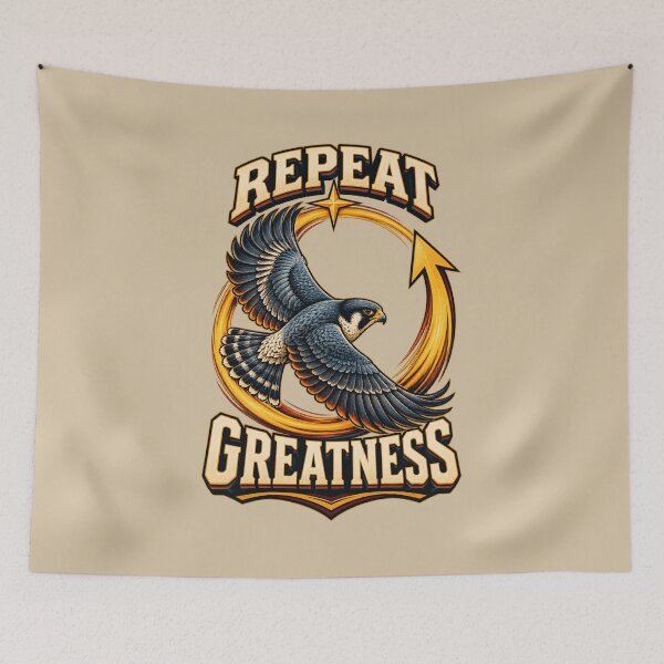 Item preview, Repeat Greatness – Falcon Rising designed and sold by VioVibe.