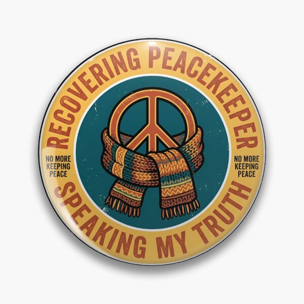 Item preview, Recovering Peacekeeper Speaking My Truth Vintage Badge designed and sold by DuckOddity.