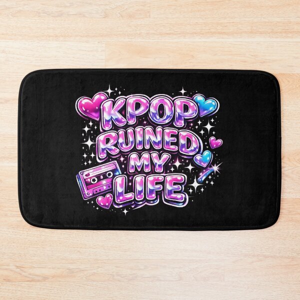 Item preview, Kpop Ruined My Life Y2K Chrome Aesthetic Funny Quote designed and sold by Aymanejed.