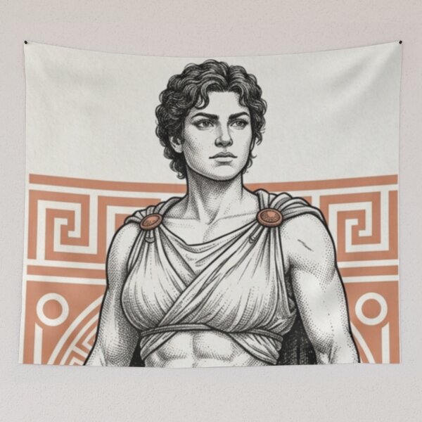 Item preview, Greek warrior woman designed and sold by The King's general goods.