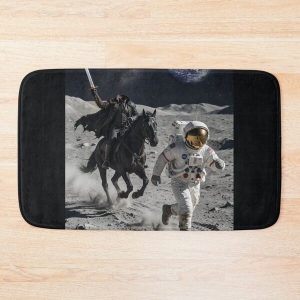 Item preview, Headless horseman chases NASA astronaut on the moon designed and sold by WiseBow.