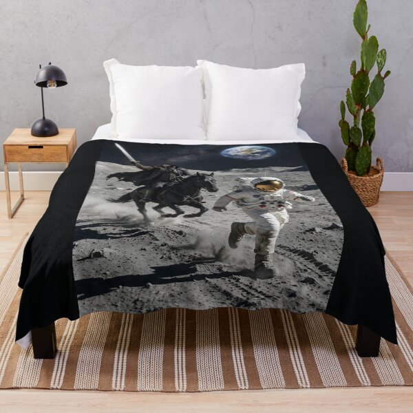 Item preview, Headless horseman chases NASA astronaut on the moon designed and sold by WiseBow.
