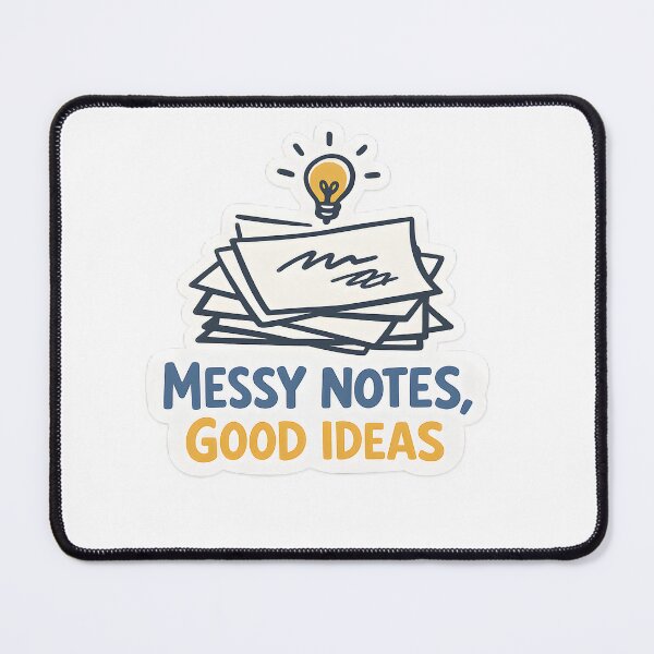 Item preview, Messy Notes Good Ideas Minimal Creative Design designed and sold by Naviora.