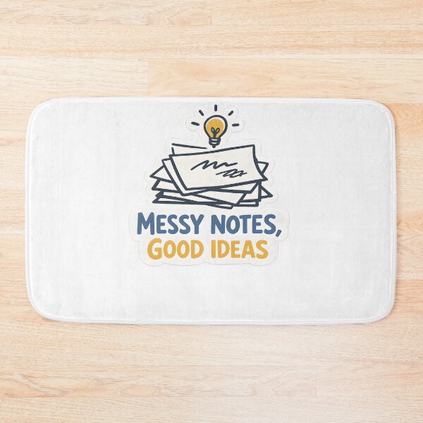 Item preview, Messy Notes Good Ideas Minimal Creative Design designed and sold by Naviora.