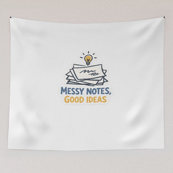 Item preview, Messy Notes Good Ideas Minimal Creative Design designed and sold by Naviora.