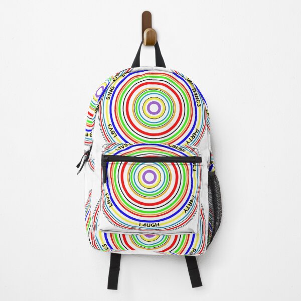 Item preview, Live Life in Full Color - multicolor circle design designed and sold by AndysTeeShop.