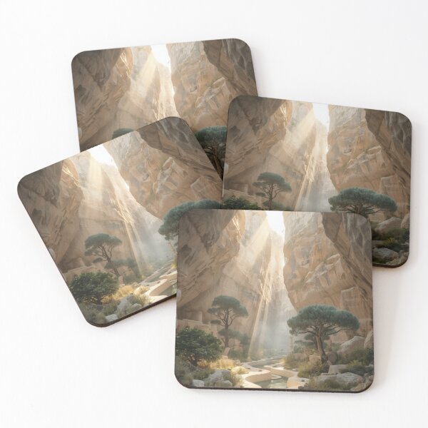 Item preview, Sanctuary of Light – Serene Canyon Garden Landscape designed and sold by VeloraNature.