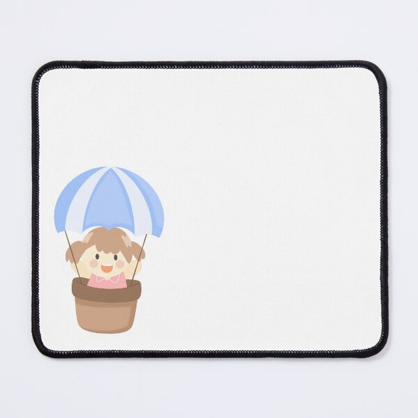 Item preview, Cute Girl Hot Air Balloon Flat Vector Art designed and sold by Porpor Artwork.