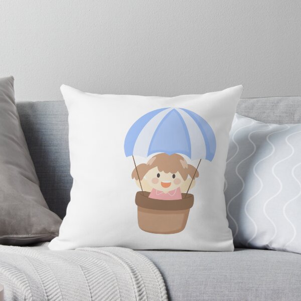 Item preview, Cute Girl Hot Air Balloon Flat Vector Art designed and sold by Porpor Artwork.