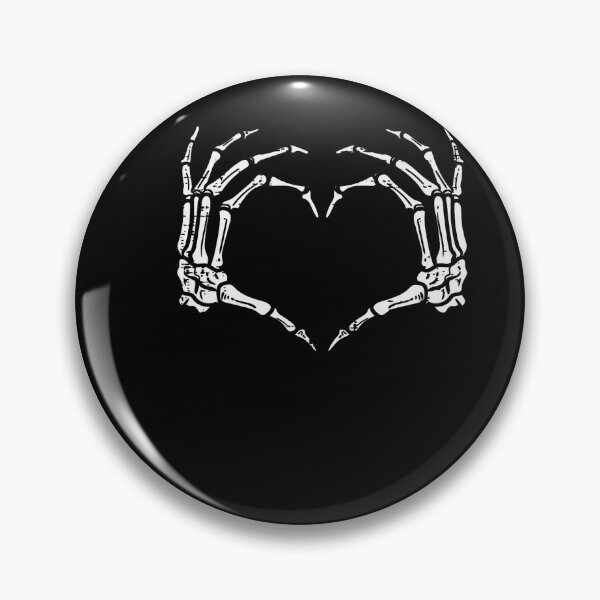 Item preview, Disfraz retro de Halloween con manos de esqueleto y signo de corazón designed and sold by Teansnack.