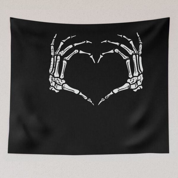 Item preview, Skeleton Hands Heart Sign Retro Halloween Costume designed and sold by Teansnack.