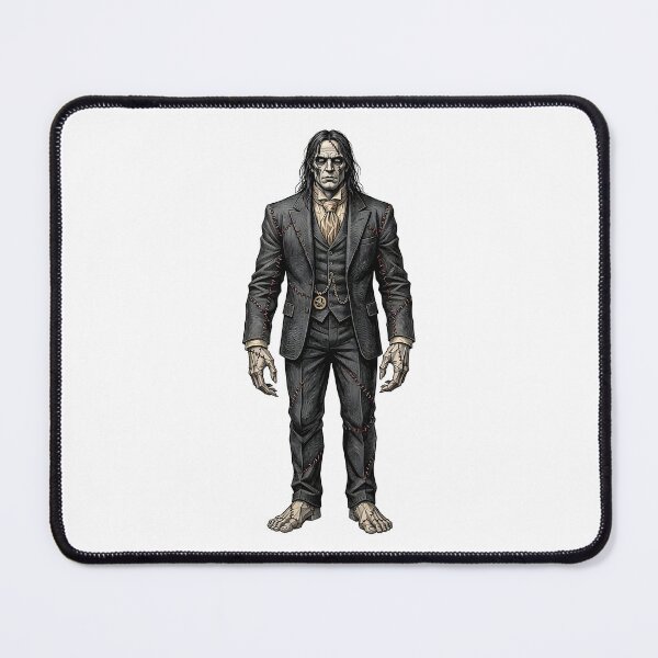 Item preview, Gothic Frankenstein Businessman – Vintage Monster Illustration designed and sold by Marcu Ioachim.