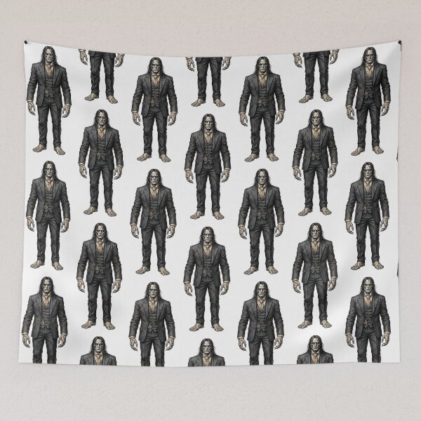 Item preview, Gothic Frankenstein Businessman – Vintage Monster Illustration designed and sold by Marcu Ioachim.