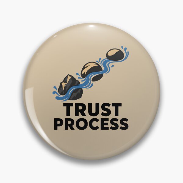 Item preview, Trust the Process – Flowing Water and Stepping Stones designed and sold by VioVibe.