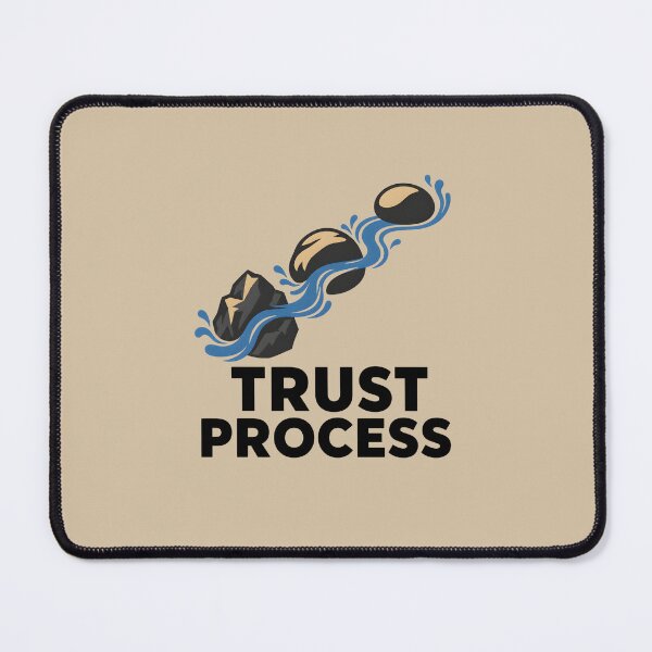 Item preview, Trust the Process – Flowing Water and Stepping Stones designed and sold by VioVibe.