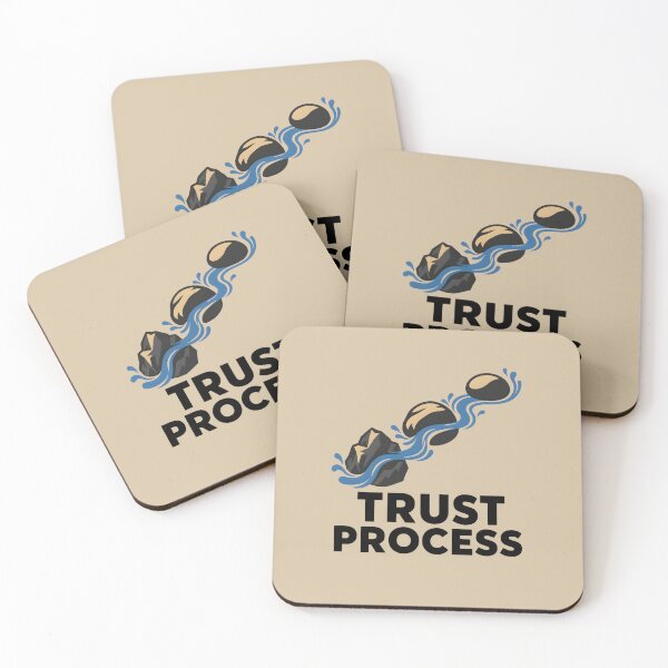 Item preview, Trust the Process – Flowing Water and Stepping Stones designed and sold by VioVibe.