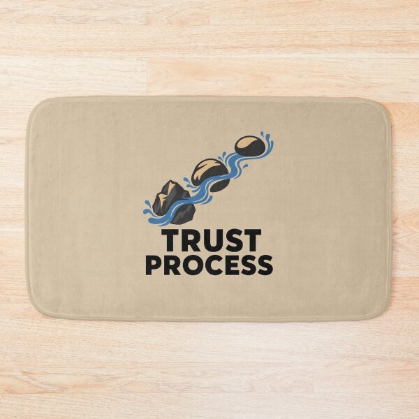Item preview, Trust the Process – Flowing Water and Stepping Stones designed and sold by VioVibe.