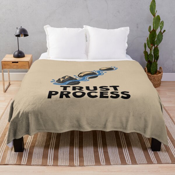 Item preview, Trust the Process – Flowing Water and Stepping Stones designed and sold by VioVibe.