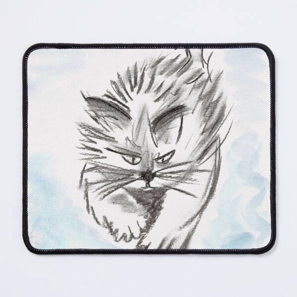 Item preview, Cat, Katze, A Fur-Ball on a Mission, Light-Blue designed and sold by Anke‘s Bazaar.