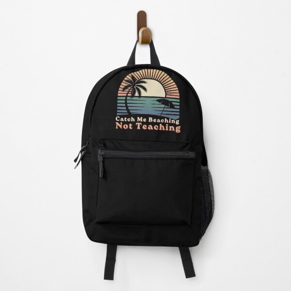 Item preview, Catch Me Beaching Not Teaching Funny Teacher Vacation Shirt designed and sold by Creative-Sanc.