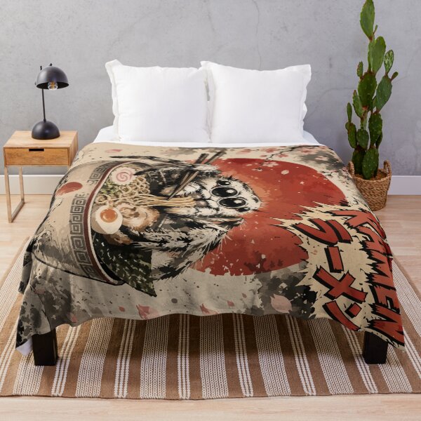 Item preview, Jumping Spider Ramen Sumie Japanese Vintage designed and sold by TomFrontierArt.