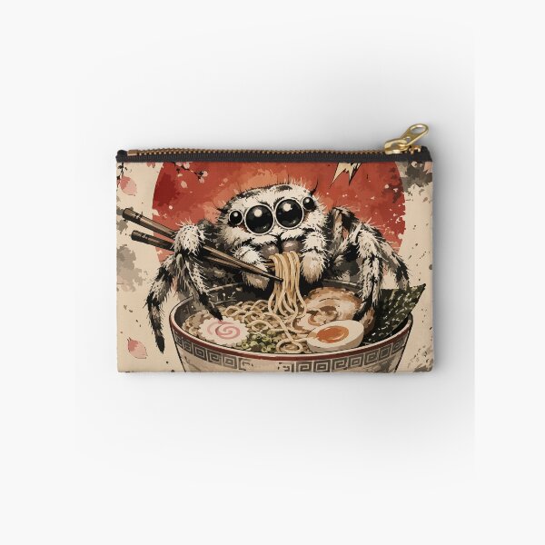 Item preview, Jumping Spider Ramen Sumie Japanese Vintage designed and sold by TomFrontierArt.