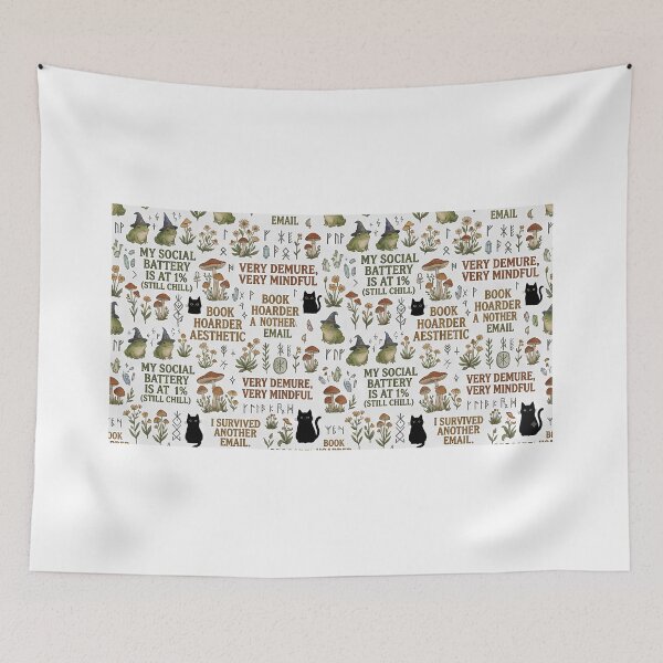 Item preview, ⁠Funny Cottagecore Frogs Demure Book Hoarder Seamless Pattern Comforter Design⁠ designed and sold by Julia9632.
