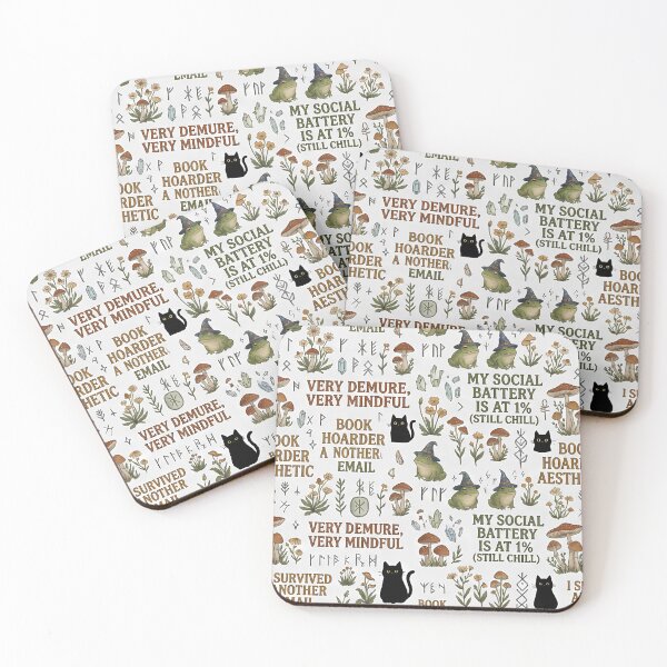 Item preview, ⁠Funny Cottagecore Frogs Demure Book Hoarder Seamless Pattern Comforter Design⁠ designed and sold by Julia9632.