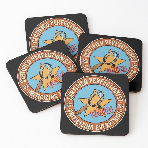 Item preview, Certified Perfectionist Criticizing Everything Vintage Badge designed and sold by DuckOddity.