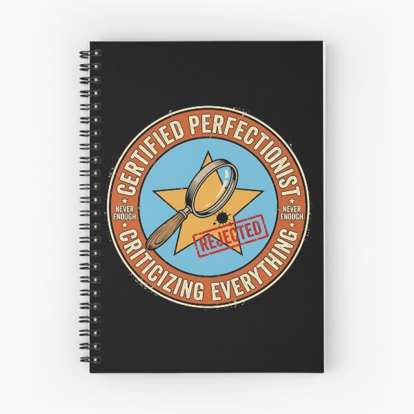 Item preview, Certified Perfectionist Criticizing Everything Vintage Badge designed and sold by DuckOddity.