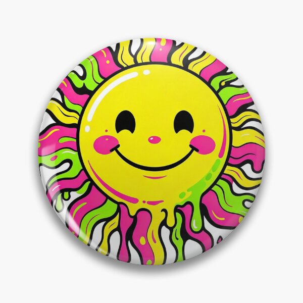Item preview, Day-Glo Dripping Retro Sun Art designed and sold by Unionportal.