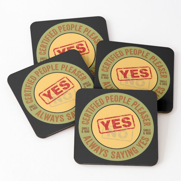 Item preview, Certified People Pleaser Always Saying Yes Retro Badge designed and sold by DuckOddity.