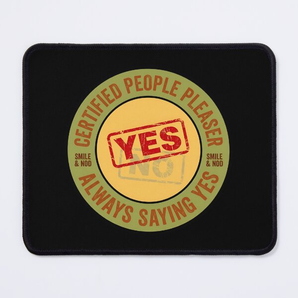 Item preview, Certified People Pleaser Always Saying Yes Retro Badge designed and sold by DuckOddity.