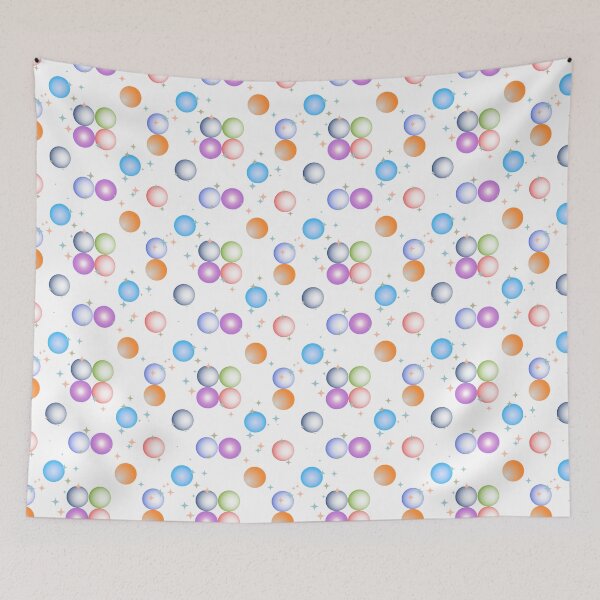 Item preview, Pastel Glowing Orbs & Sparkles - Seamless Pattern designed and sold by Sasitee.
