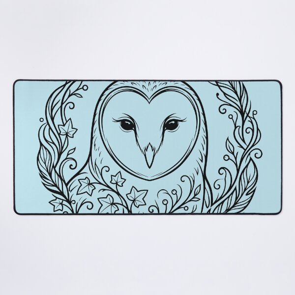 Item preview, Barn Owl Botanical Wreath Line Art Illustration designed and sold by ZUMERI.
