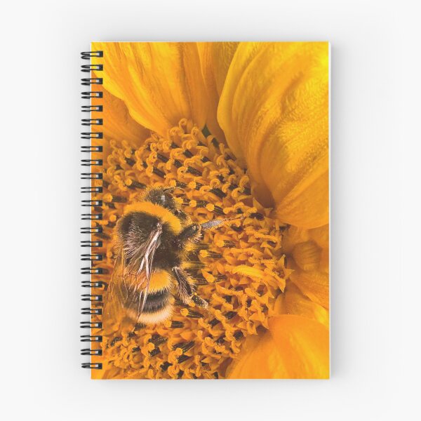 Item preview, Bee gathering pollen from a golden sunflower designed and sold by Violaman.