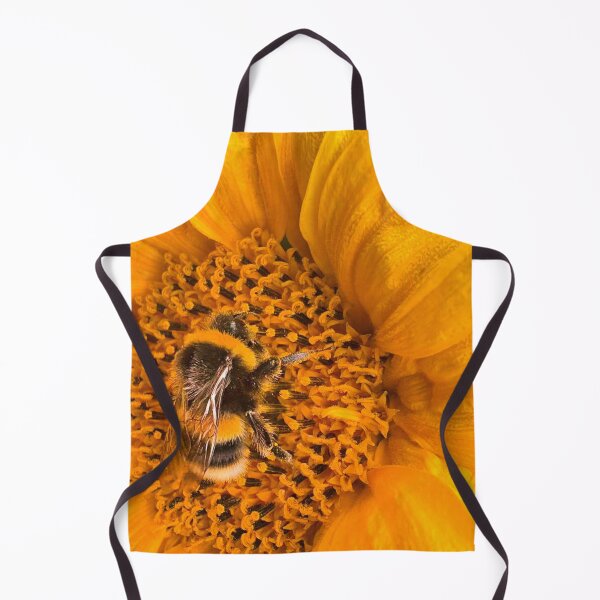 Item preview, Bee gathering pollen from a golden sunflower designed and sold by Violaman.