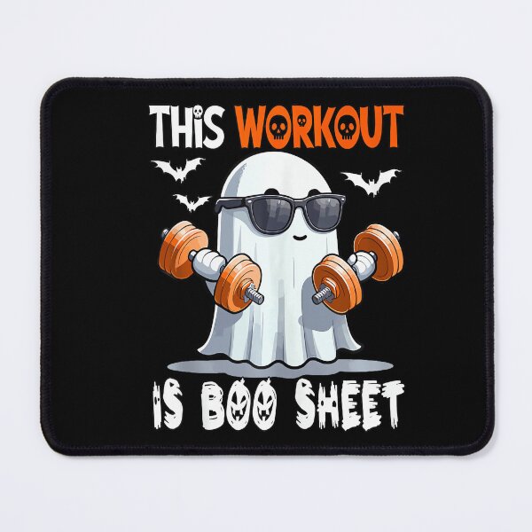 Item preview, Workout Is Boo Sheet Funny Halloween Fitness designed and sold by Teansnack.