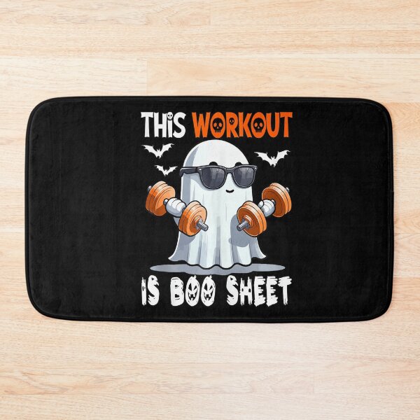 Item preview, Workout Is Boo Sheet Funny Halloween Fitness designed and sold by Teansnack.