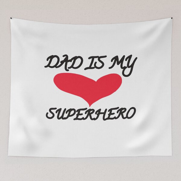 Item preview, Dad is my superhero - Minimalist approach to fatherhood designed and sold by vibeno1.