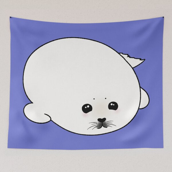 Item preview, Cute Baby Seal Cute Animal Character Drawing Art designed and sold by ubborn.