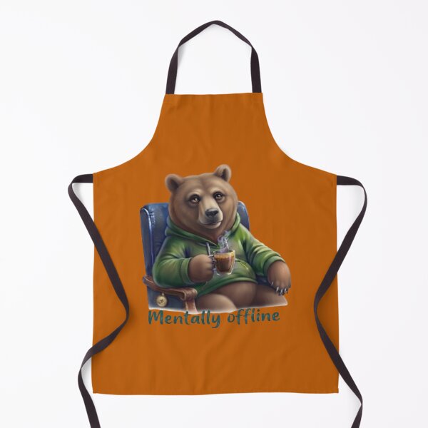 Item preview, Mentally Offline Aesthetic Bear designed and sold by Northern Glow Art.