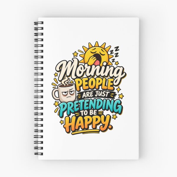 Item preview, Morning People Are Just Pretending to Be Happy designed and sold by thebigleebowski.