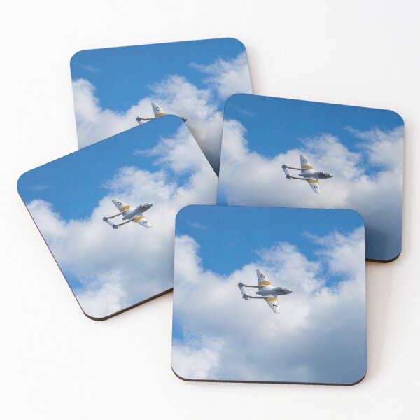 Item preview, Vintage de Havilland Vampire Jet in Flight designed and sold by Astute-Artio-Photography.