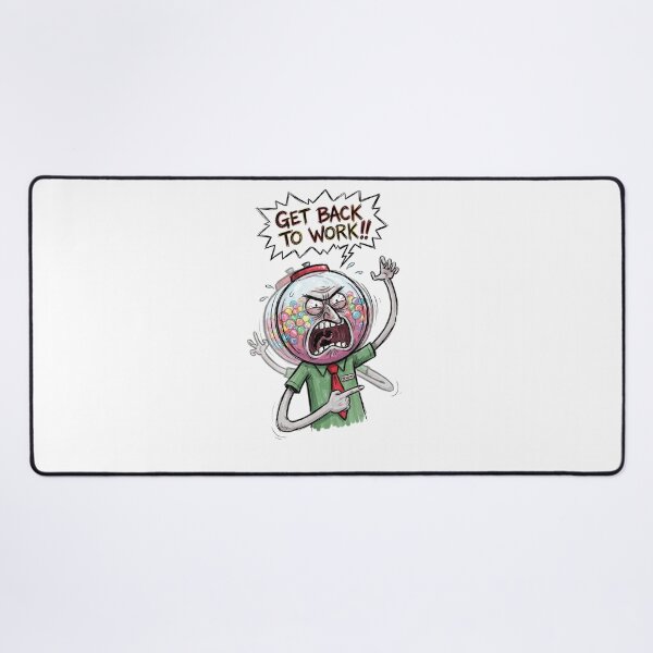 Item preview, Angry Benson Yelling Get Back To Work Regular Show Fan Art designed and sold by FreakToons.