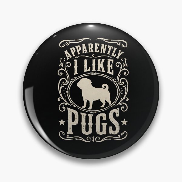 Item preview, Apparently I Like Pugs Funny Pug Lover Dog Humor Cute Pug Quote Pet Lover designed and sold by THREE LITTLE BEANS.