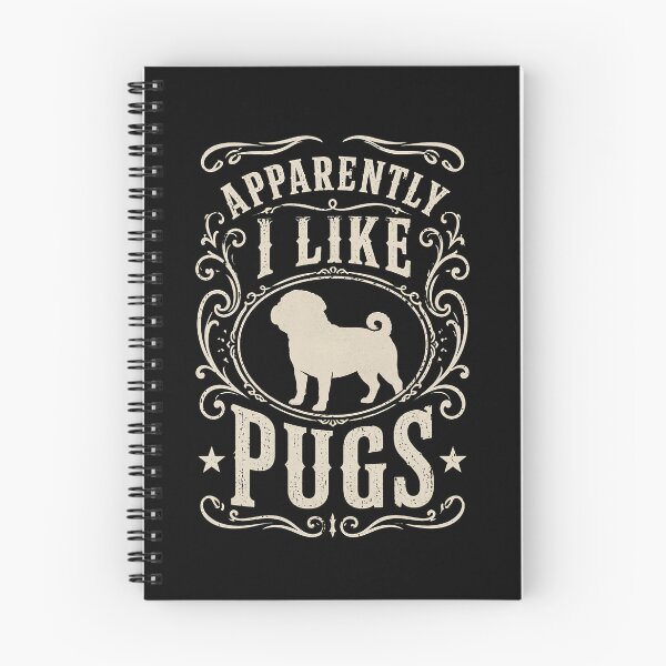 Item preview, Apparently I Like Pugs Funny Pug Lover Dog Humor Cute Pug Quote Pet Lover designed and sold by THREE LITTLE BEANS.