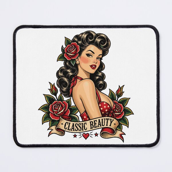 Item preview, Tattoo Flash Pin-Up Vintage Rockabilly Tattoo Classic Pinup Art designed and sold by ZIGLWORKS.